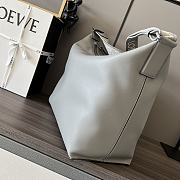 Okify Loewe Cubi Crossbody Bag In Light Gray 44x30x18cm - 5