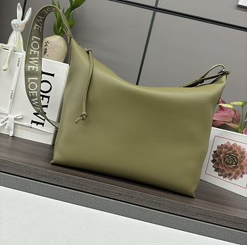 Okify Loewe Cubi Crossbody Bag In Green 44x30x18cm