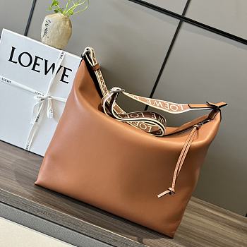 Okify Loewe Cubi Crossbody Bag In Brown 44x30x18cm