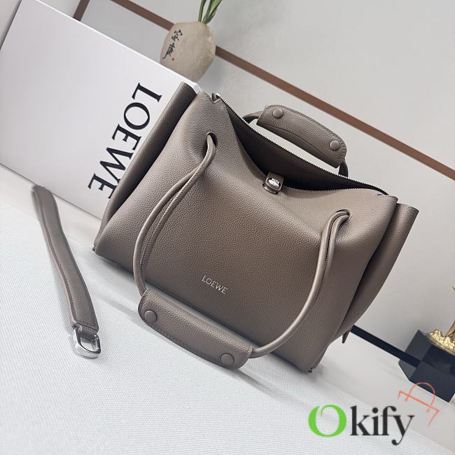 Okify Loewe Medium Madrid Bag In Gray 28.5x11x23cm - 1