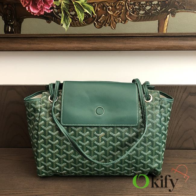 Okify Goyard Rouette Souple Bag In Green 31x14x23cm - 1