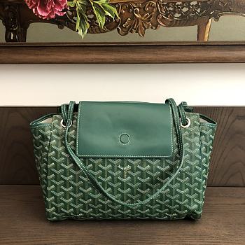 Okify Goyard Rouette Souple Bag In Green 31x14x23cm