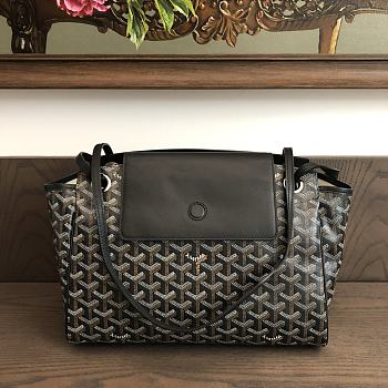 Okify Goyard Rouette Souple Bag In Black 31x14x23cm
