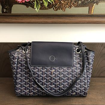 Okify Goyard Rouette Souple Bag In Dark Blue 31x14x23cm