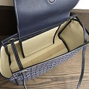 Okify Goyard Rouette Souple Bag In Dark Blue 31x14x23cm - 5