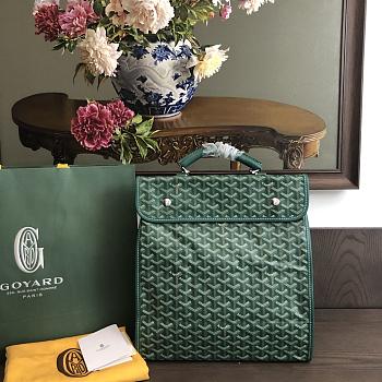 Okify Goyard Saint Leger Backpack In Green 36x33x16cm 