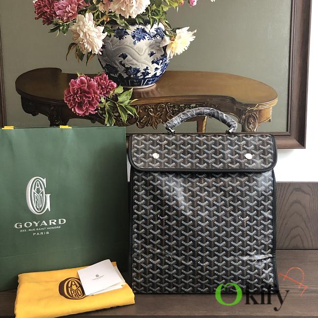 Okify Goyard Saint Leger Backpack In Black 36x33x16cm  - 1