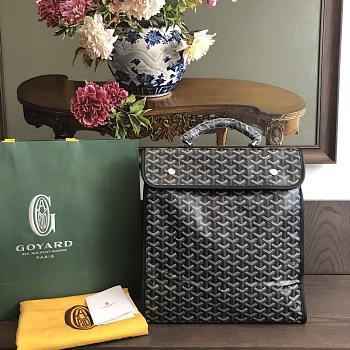 Okify Goyard Saint Leger Backpack In Black 36x33x16cm 