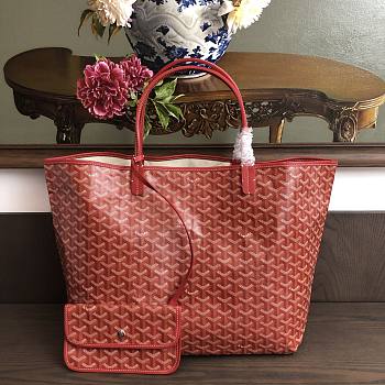 Okify Goyard Saint Louis GM Bag In Red 40x20x32cm 