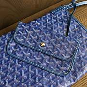 Okify Goyard Saint Louis GM Bag In Blue 40x20x32cm  - 4
