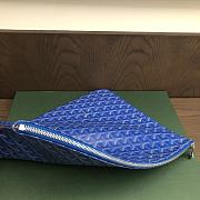 Okify Goyard Senat GM Pouch In Blue 40x29cm - 2