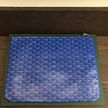 Okify Goyard Senat GM Pouch In Blue 40x29cm