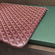 Okify Goyard Senat GM Pouch In Dark Red 40x29cm - 5