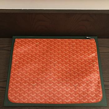 Okify Goyard Senat GM Pouch In Orange 40x29cm