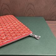 Okify Goyard Senat GM Pouch In Red 40x29cm - 3