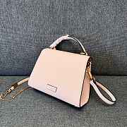 Okify Valentino Garavani Vsling Handbag With Jewel Logo In Cream White 22x17x9cm - 2