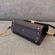 Okify Valentino Garavani Vsling Handbag With Jewel Logo In Black 22x17x9cm - 5