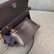 Okify Valentino Garavani Vsling Handbag With Jewel Logo In Black 22x17x9cm - 6