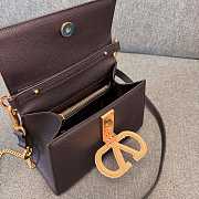 Okify Valentino Garavani Vsling Handbag With Jewel Logo In Black 22x17x9cm - 3
