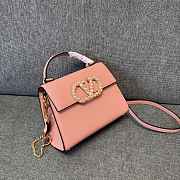 Okify Valentino Garavani Vsling Handbag With Jewel Logo In Pink 22x17x9cm - 2