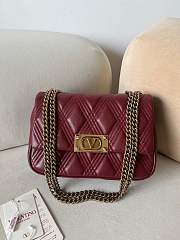 Okify Valentino Medium Quiltie 67 Bag In Dark Red 23x17x8cm - 1