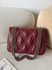 Okify Valentino Medium Quiltie 67 Bag In Dark Red 23x17x8cm - 2