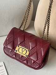 Okify Valentino Small Quiltie 67 Bag In Red 19x13x6cm - 2