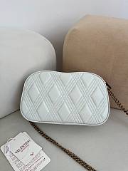 Okify Valentino Medium Quiltie 67 Shoulder Bag In White 24x16x6.5cm - 4