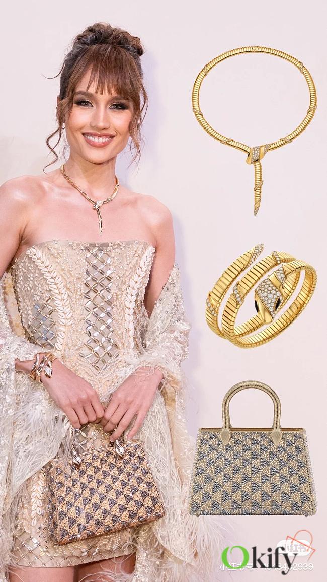 Okify Bvlgari Serpentine Duo Top Bag - Cinta Laura Kiehl - 1