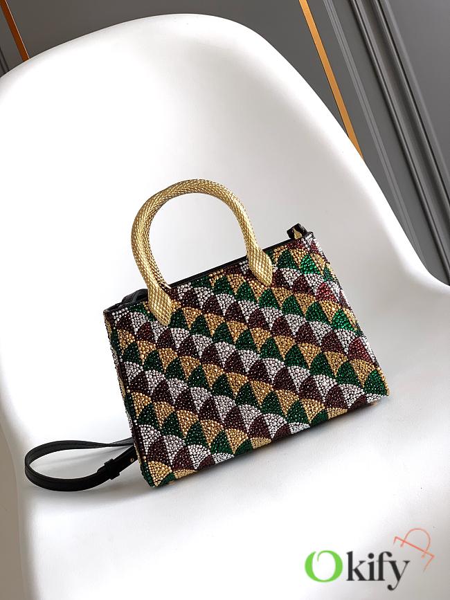 Okify Bvlgari Serpentine Duo Top Handle Bag In Multicolor 21.5x15x6cm - 1