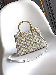 Okify Bvlgari Serpentine Duo Top Handle Bag In White And Gold 21.5x15x6cm - 2