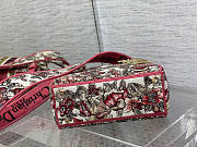 Okify Dior Medium Lady D-lite Bag In Pink Butterfly Embroidery 24cm - 3