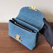 Okify Celine Teen Nino Bag In Denim Blue 20.5x13x8cm - 6