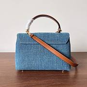 Okify Celine Teen Nino Bag In Denim Blue 20.5x13x8cm - 4