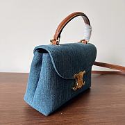 Okify Celine Teen Nino Bag In Denim Blue 20.5x13x8cm - 2