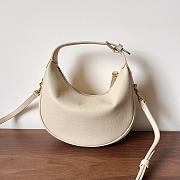 Okify Celine Teen Celine Lulu In Cream White Grained Calfskin 21x24x5cm - 5