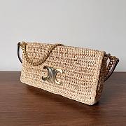 Okify Celine Multipochette In Raffia Bag 23x11x4cm - 6