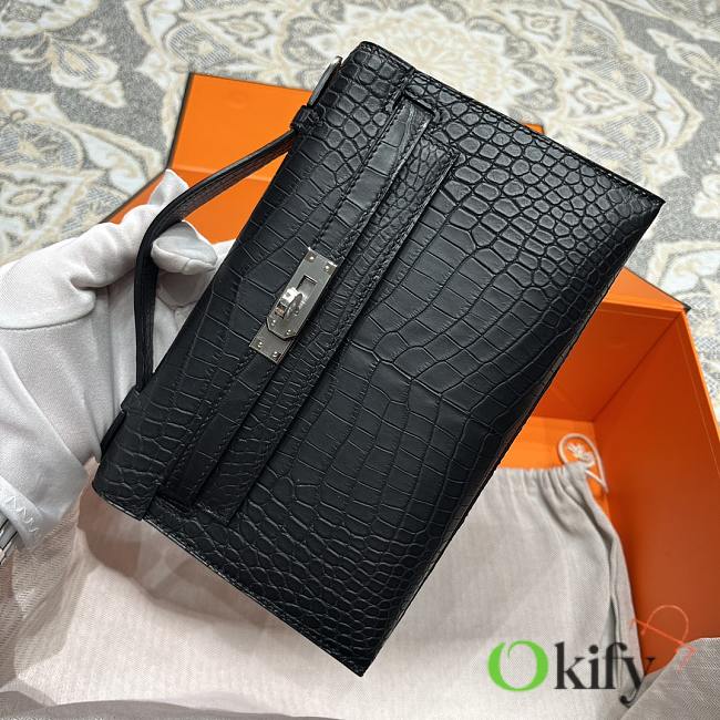 Okify Hermes So Black Kelly Pochette Bag 22cm  - 1