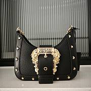 Okify Versace Jeans Couture Bag In Black With Gold Stars 21x13x6cm - 3