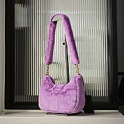 Okify Versace Jeans Couture Bag In Purple Fur 21x13x6cm - 5