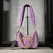Okify Versace Jeans Couture Bag In Purple Fur 21x13x6cm - 1