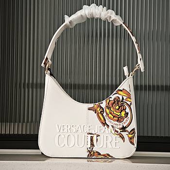 Okify Versace Jeans Couture Underarm Bag In White 25x21x6cm 