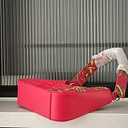 Okify Versace Jeans Couture Underarm Bag In Red 25x21x6cm  - 4
