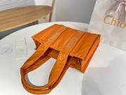 Okify Chloe Medium Woody Bag In Pumpkin Orange 37x26x12cm - 2