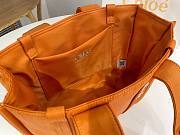 Okify Chloe Medium Woody Bag In Pumpkin Orange 37x26x12cm - 6