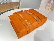 Okify Chloe Large Woody Bag In Pumpkin Orange 42x31.5x13.5cm - 2