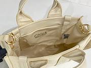 Okify Chloe Small Woody Bag In Cream White 26.5x20x8cm - 3