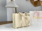 Okify Chloe Medium Woody Bag In Cream White 37x26x12cm - 4