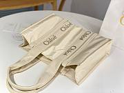 Okify Chloe Large Woody Bag In Cream White 42x31.5x13.5cm - 5