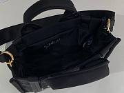 Okify Chloe Small Woody Bag In Black 26.5x20x8cm - 6